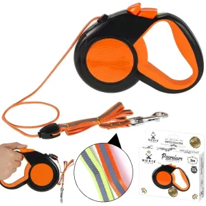 Smycz dla psa automatyczna linka odblaskowa 3m 15kg 2367